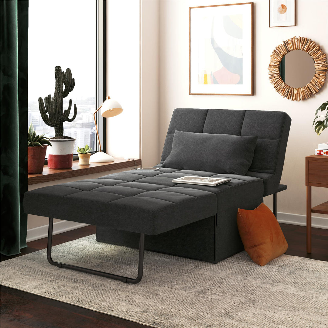convertible chair sleeper - Gray