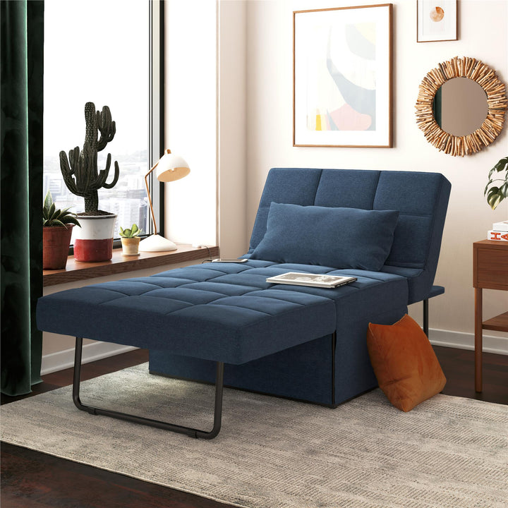 convertible chair sleeper - Blue