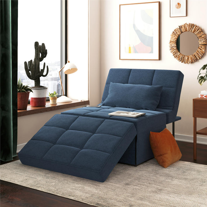 convertible chair bed - Blue