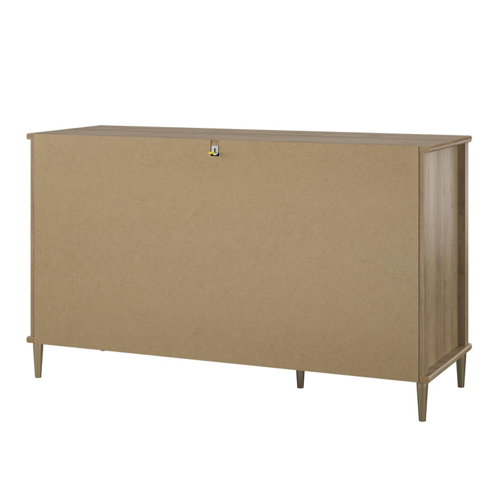 Durable and Spacious 6 Drawer Dresser -  Natural