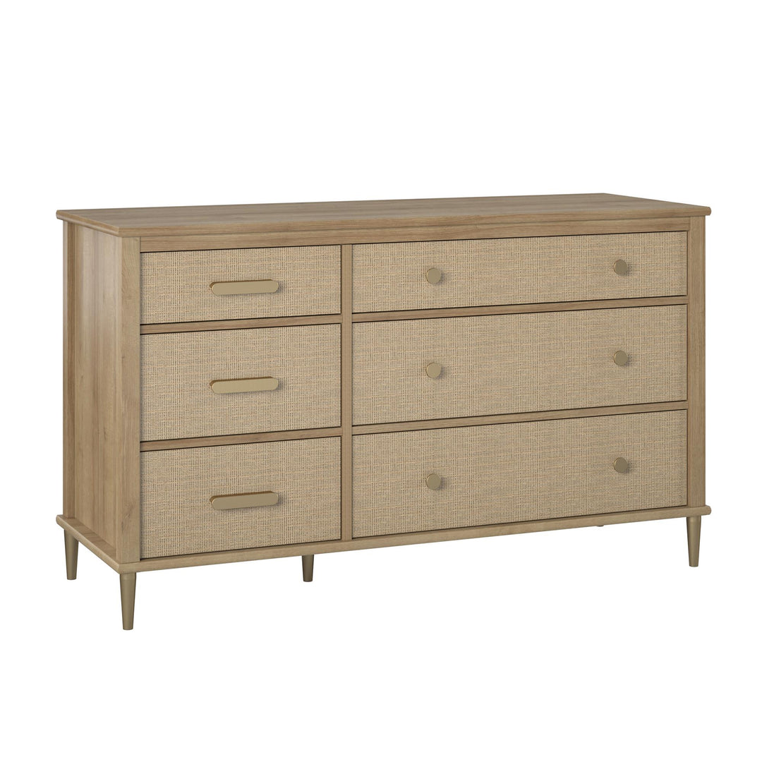 Shiloh Convertible Dresser with 6 Drawers -  Natural