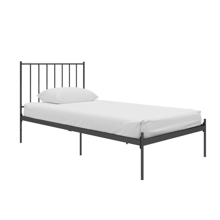 adjustable metal bed frame - Black - Twin Size
