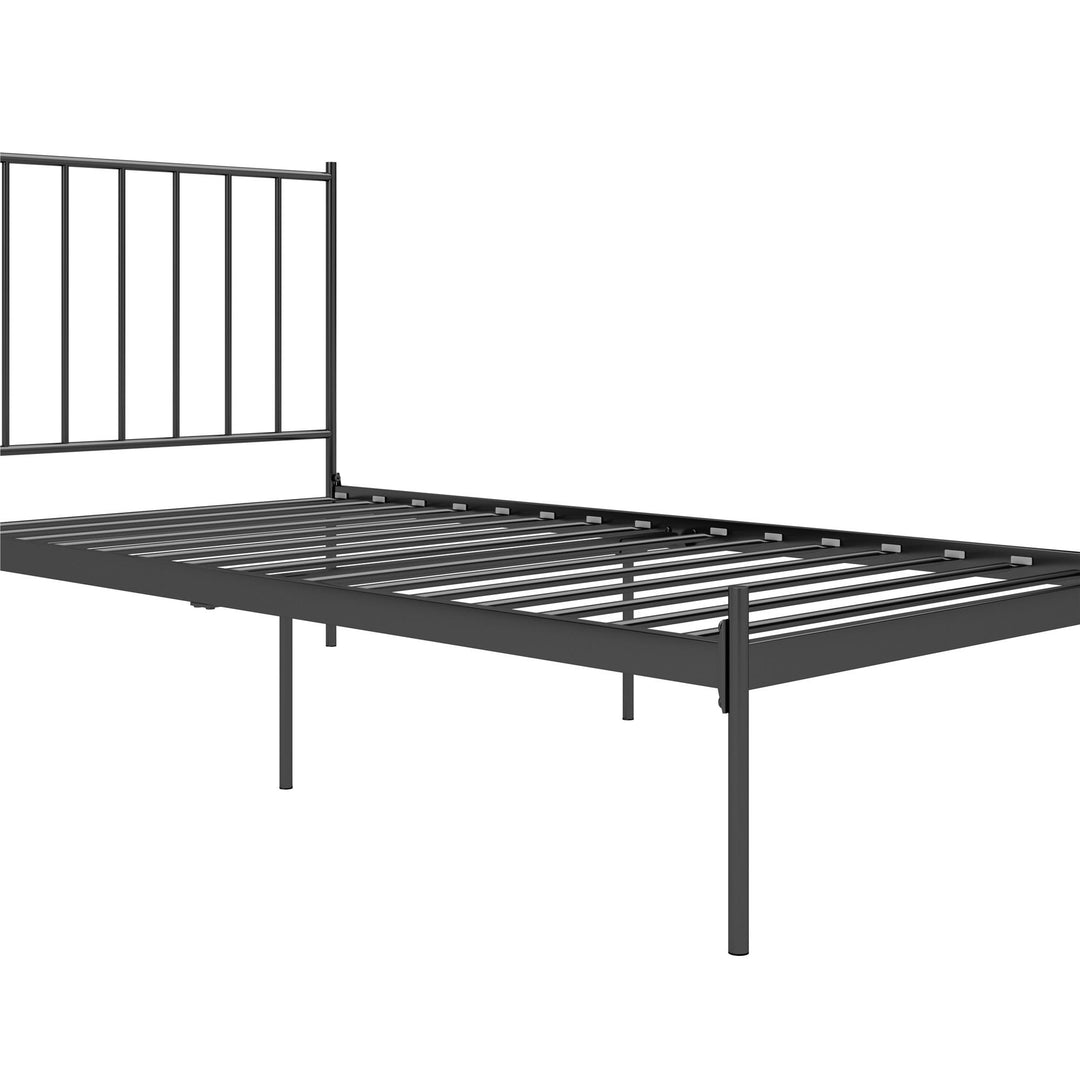 metal bed frame for adjustable bed - Black - Twin Size