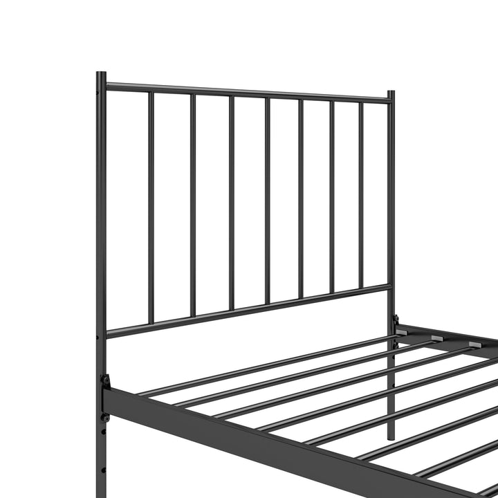 bed with adjustable frame - Black - Twin Size