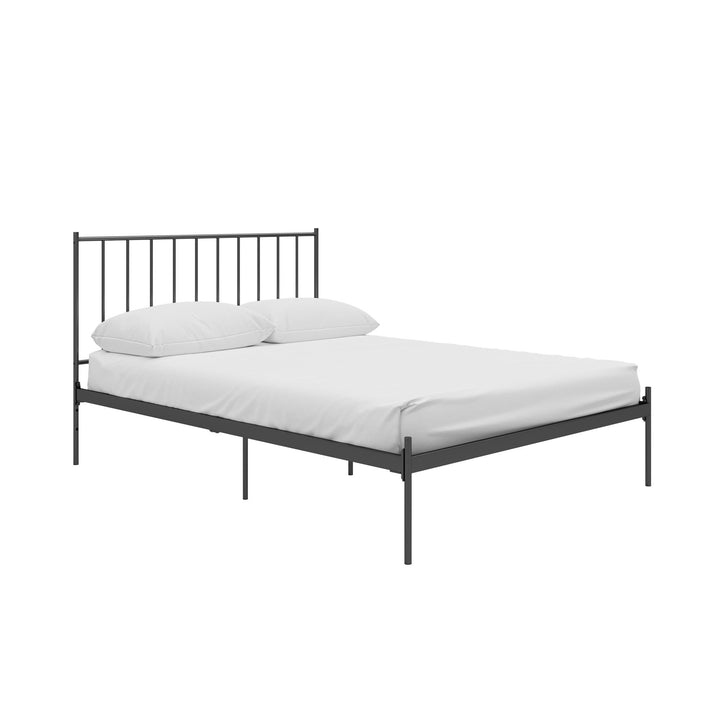adjustable metal bed frame - Black - Queen Size