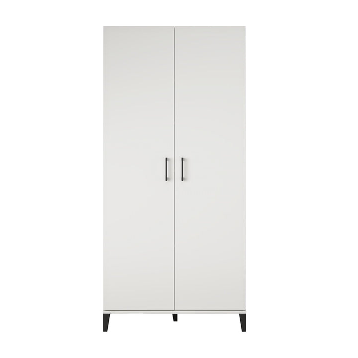 Flex Multipurpose Tall Storage Cabinet with Adjustable Shelving  -  White