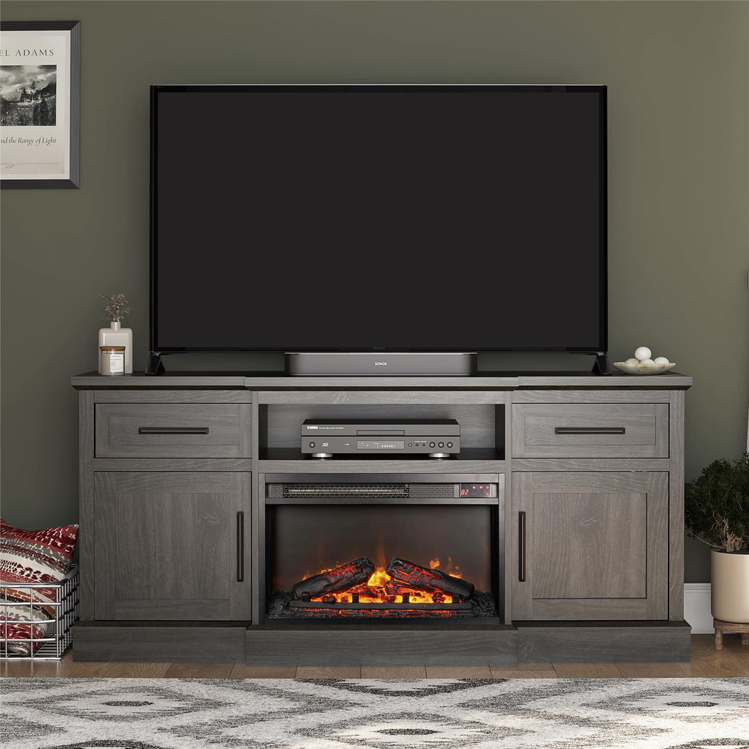 Gablewood Electric Fireplace and TV Console -  Espresso