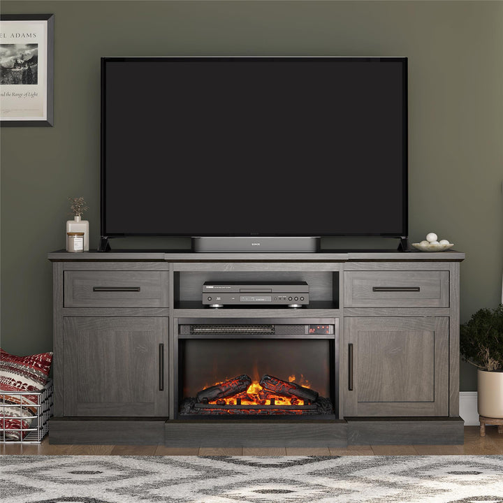 Gablewood Electric Fireplace and TV Console -  Espresso