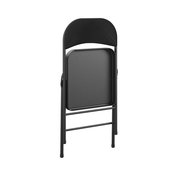 Best stylish Premium Metal Folding Chair -  Jet Black Diamond 