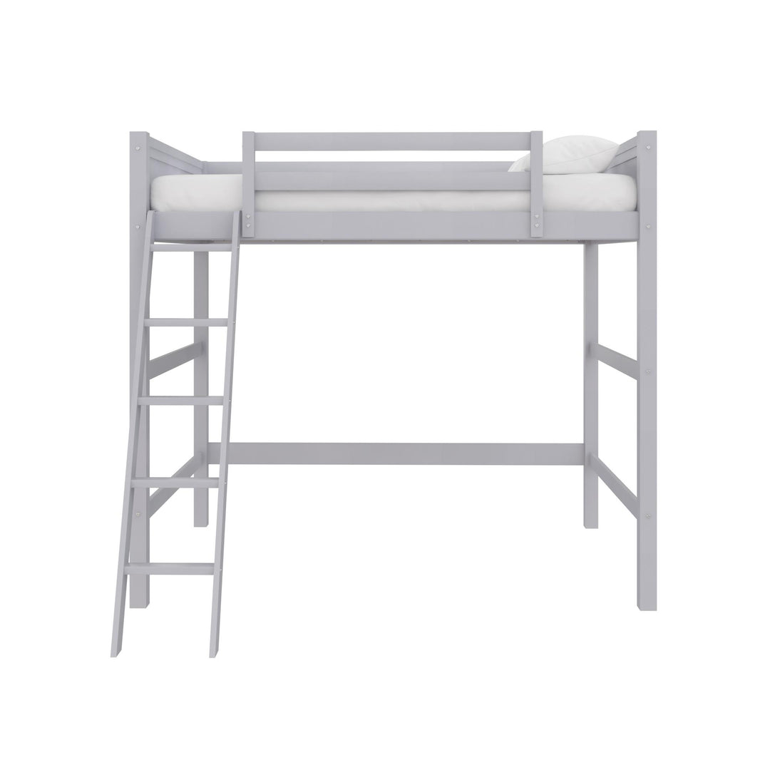 Kids Loft Bed with Storage Space -  Gray