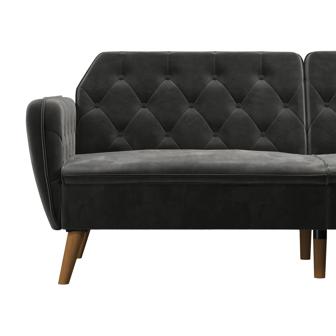 Tallulah Memory Foam Futon - Gray