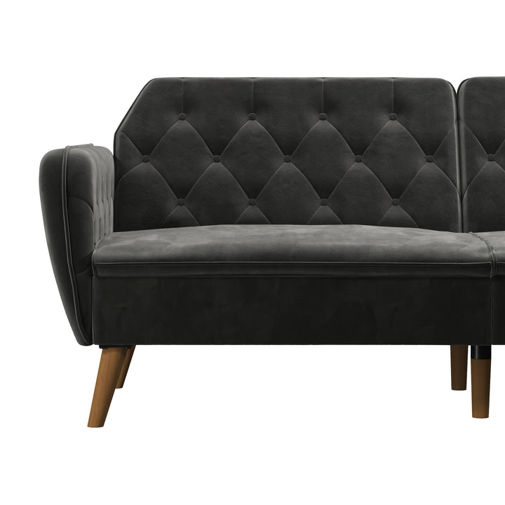 Tallulah Memory Foam Futon - Gray