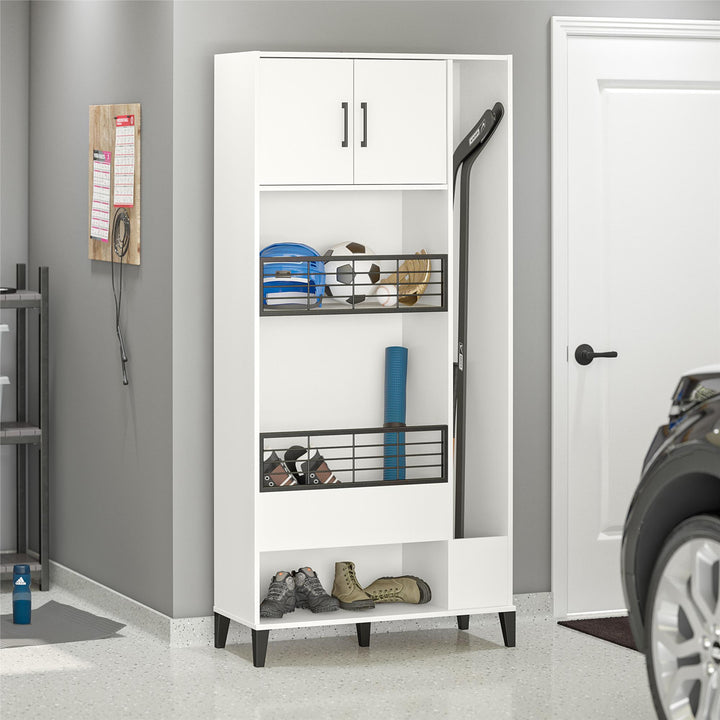 Flex Sports Equipment Storage Cabinet -  White