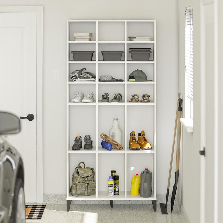 Cabinet for boots and tennis shoes -  White