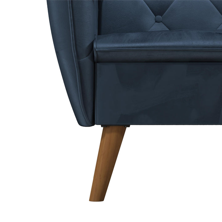 Teresa Memory Foam Accent Chair - Blue Velvet