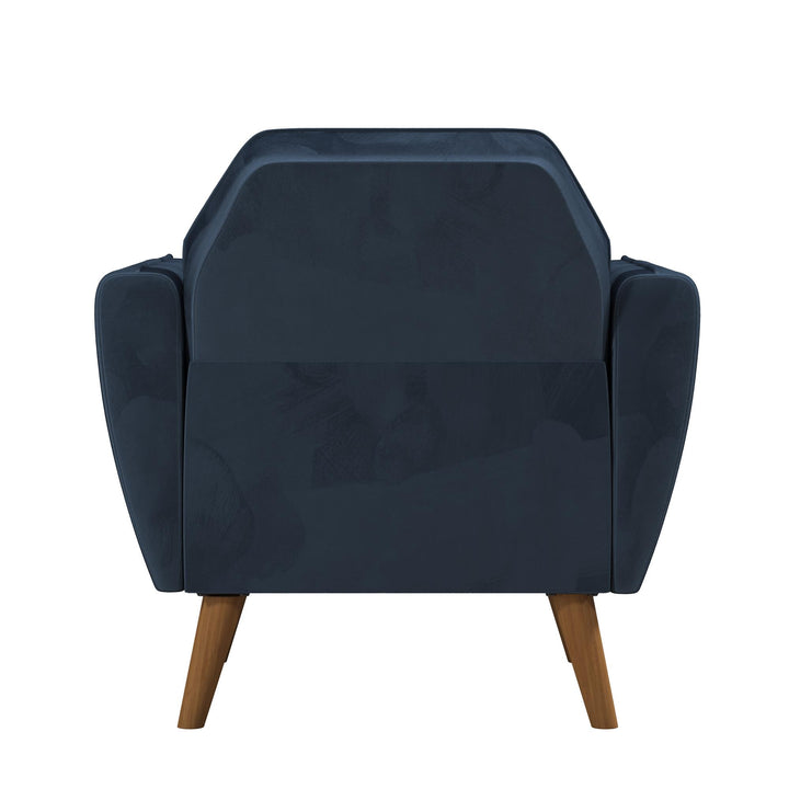 Teresa Memory Foam Accent Chair - Blue Velvet