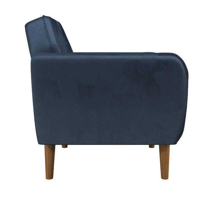 Teresa Memory Foam Accent Chair - Blue Velvet
