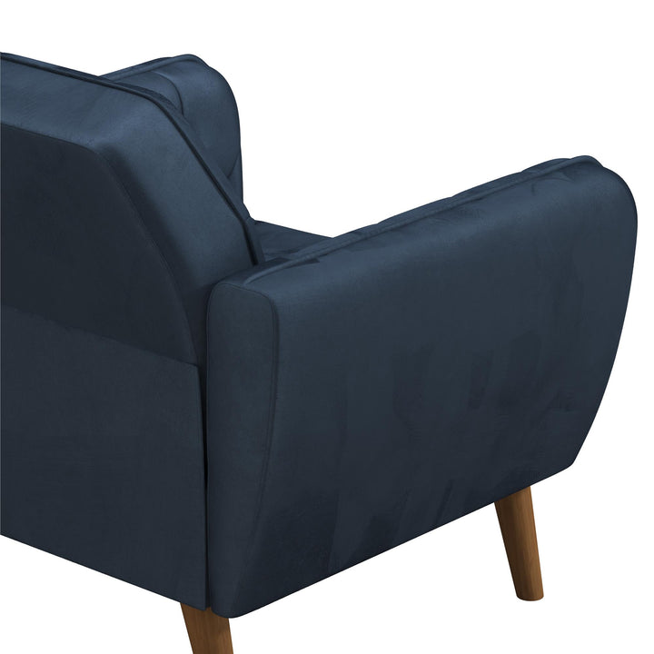 Teresa Memory Foam Accent Chair - Blue Velvet