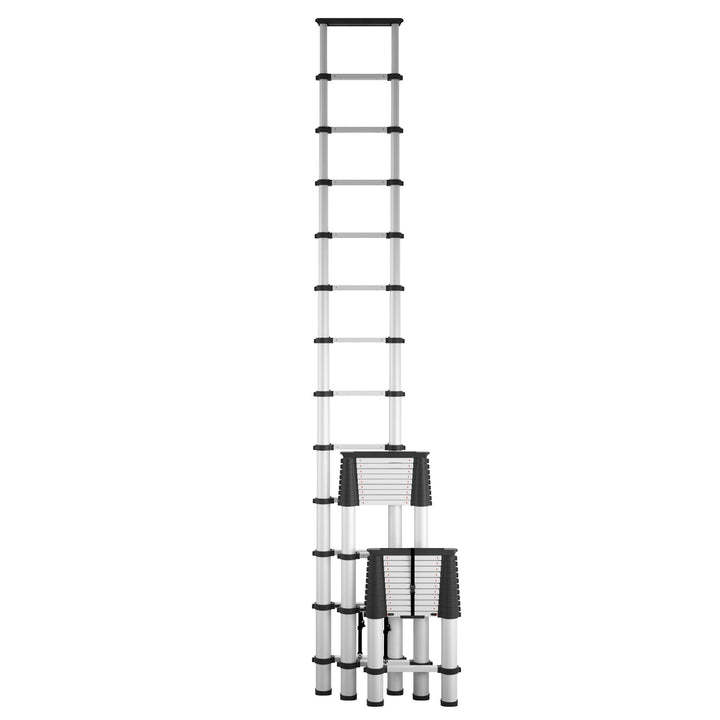 telescoping ladder 14 ft - Silver - 14ft 