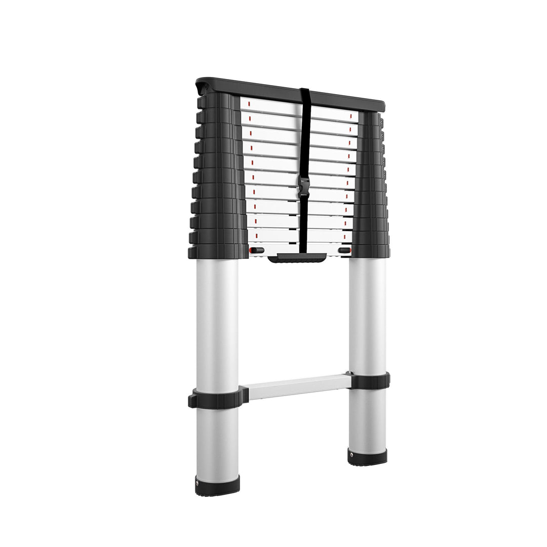 Collapsible aluminum ladder - Silver - 16ft