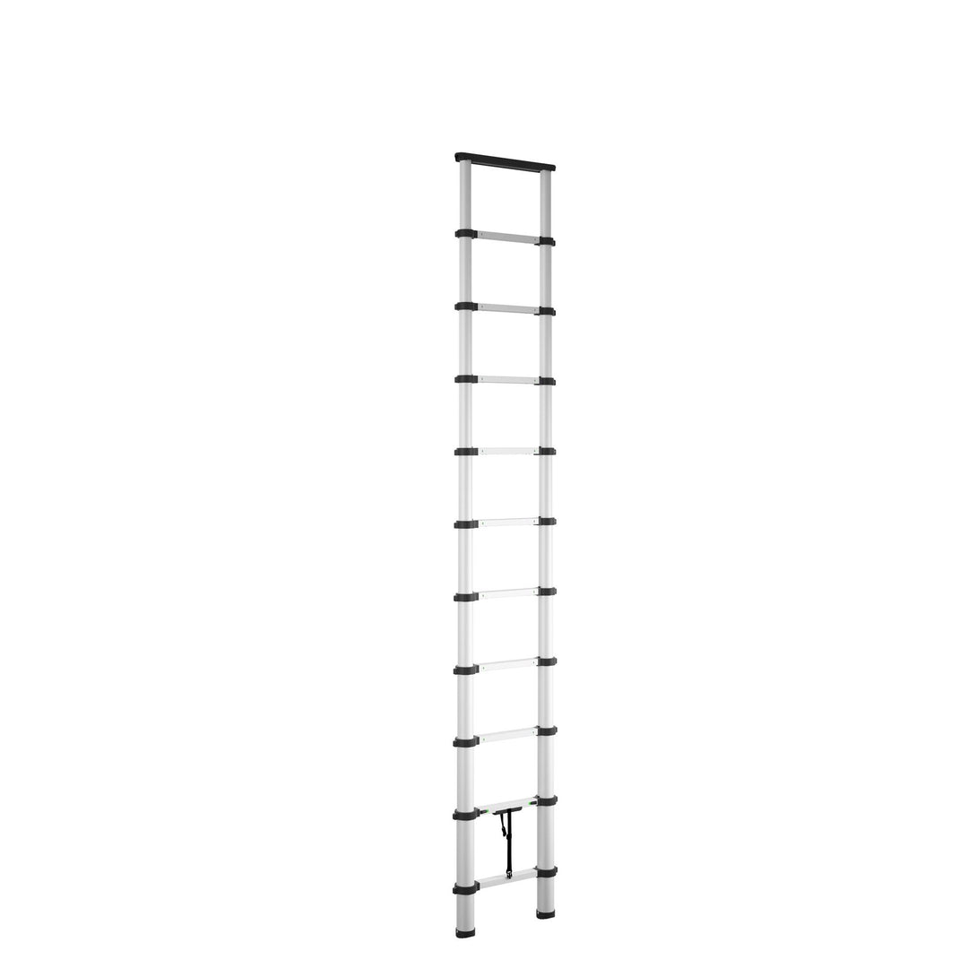 Retractable aluminum ladder - Silver - 14ft 