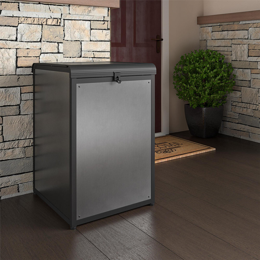 BoxGuard Heavy Duty Multi-Purpose Outdoor Storage & Delivery Box, 55 Gallons - Gray - 1-Pack