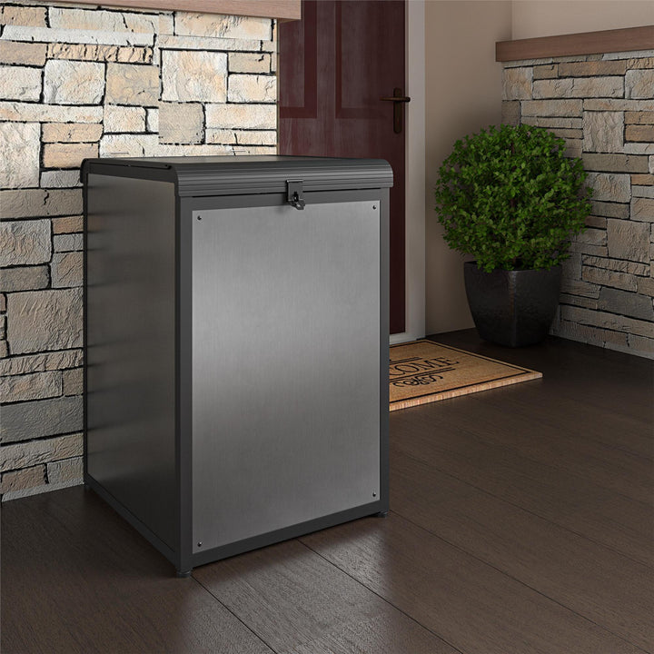 BoxGuard Heavy Duty Multi-Purpose Outdoor Storage & Delivery Box, 55 Gallons - Gray - 1-Pack