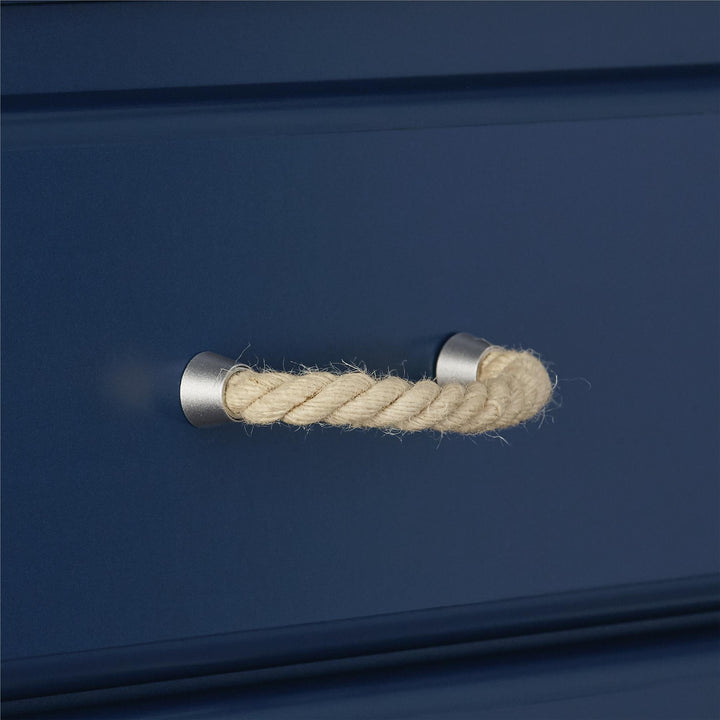 Sierra Ridge Mesa Kids' 6 Drawer Dresser with Rope Drawer Pulls - Blue