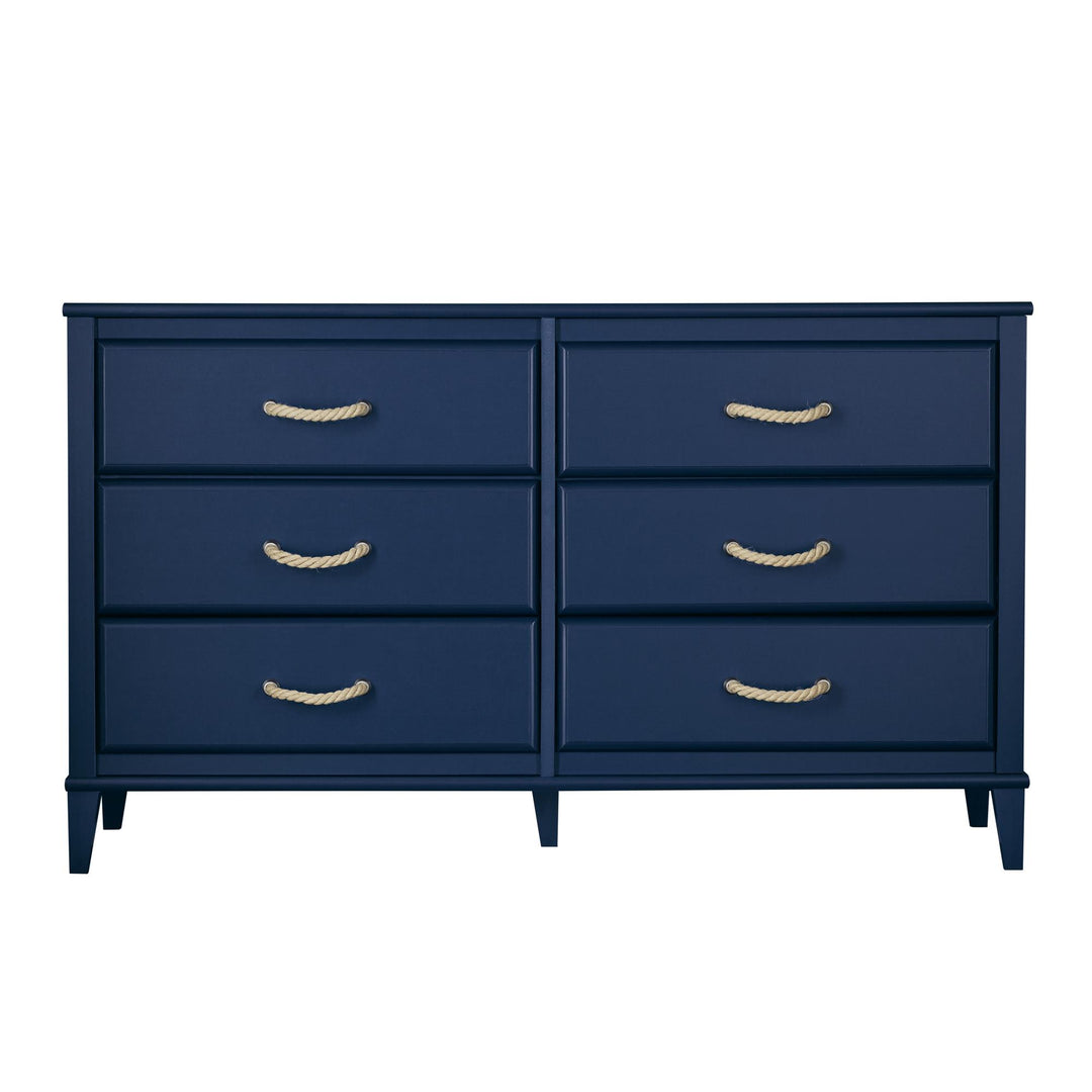 Sierra Ridge Mesa Kids' 6 Drawer Dresser with Rope Drawer Pulls - Blue