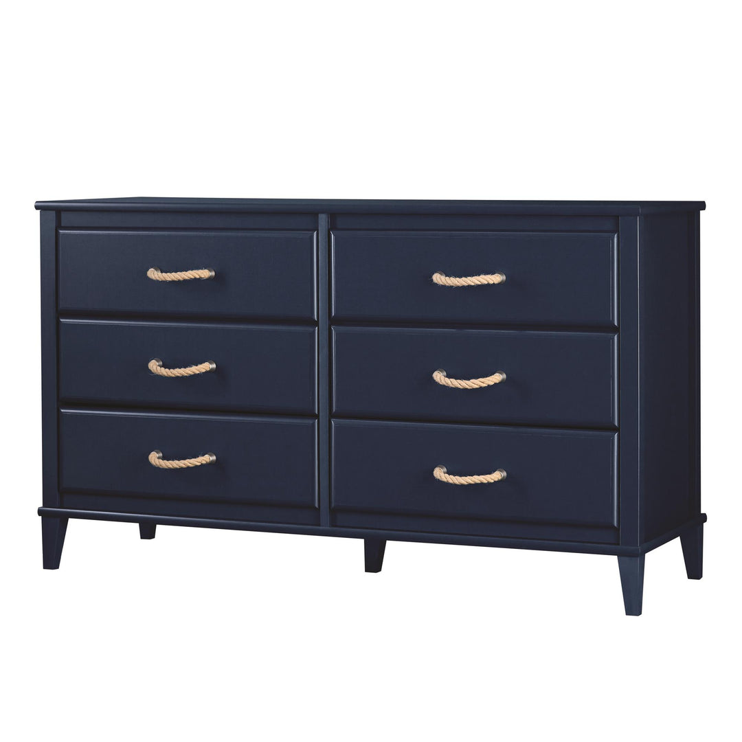 Sierra Ridge Mesa Kids' 6 Drawer Dresser with Rope Drawer Pulls - Blue