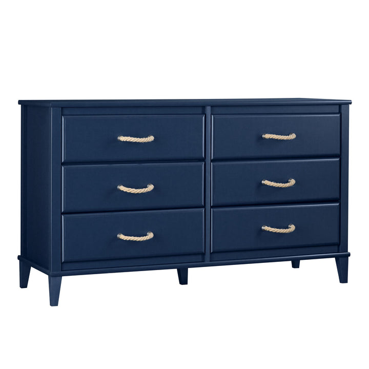 Sierra Ridge Mesa Kids' 6 Drawer Dresser with Rope Drawer Pulls - Blue