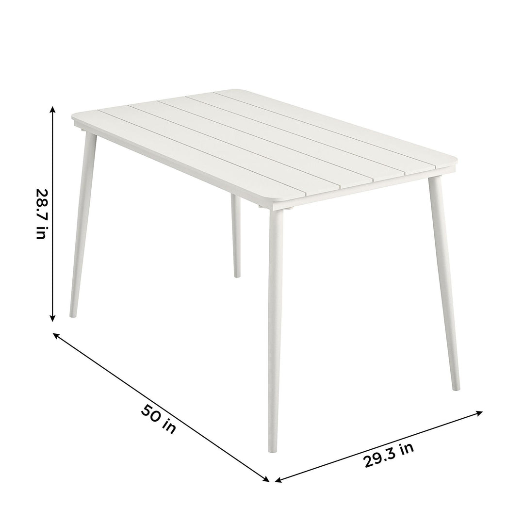 Patio dining tables - White - 1-Pack