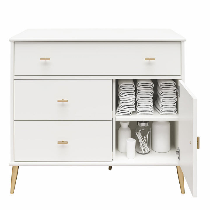 Unique Style Convertible Dresser -  White