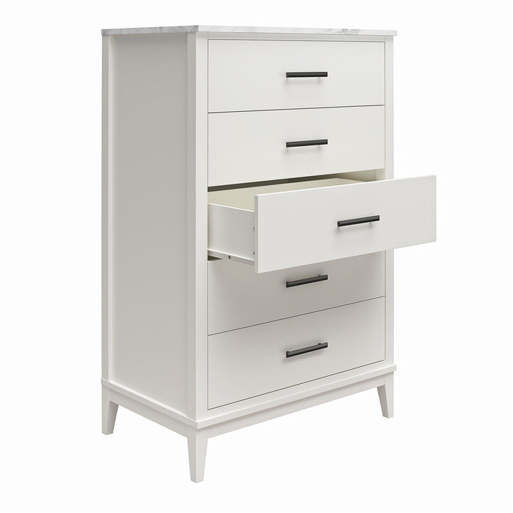 Functional Lynnhaven Dresser with Spacious Drawers -  White