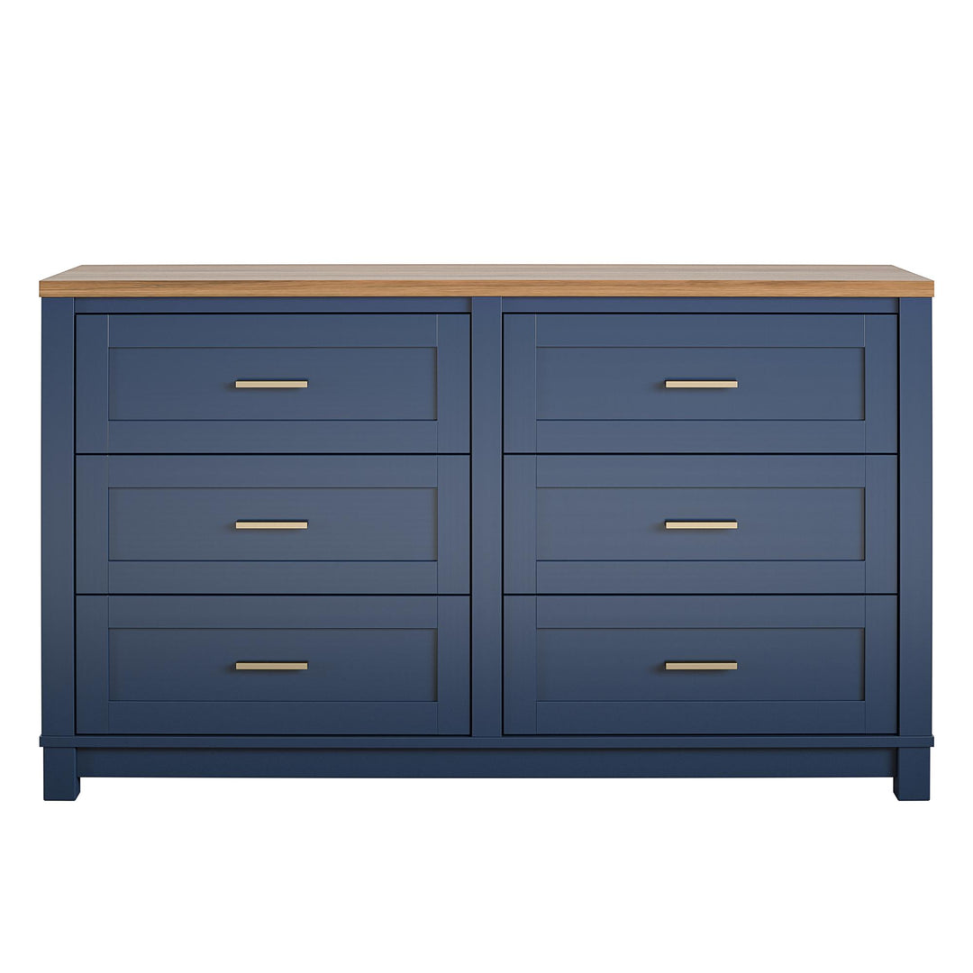Armada 6 Drawer Wide Dresser  -  Navy