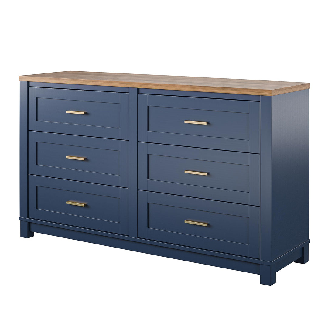 Easy to Assemble Armada Wide Dresser -  Navy