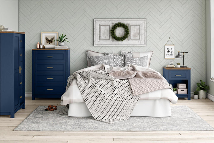 Stylish Armada Dresser for Bedroom -  Navy