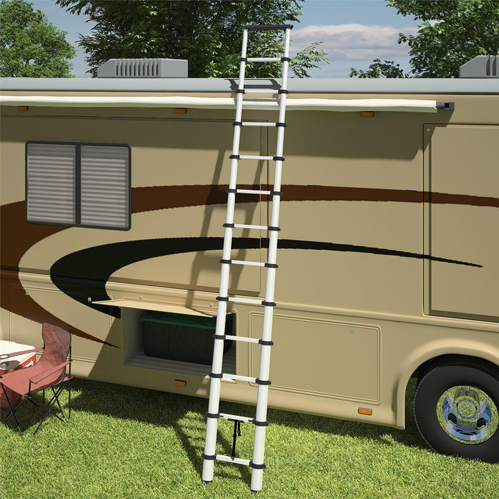telescoping ladder 16 ft - Silver - 16ft