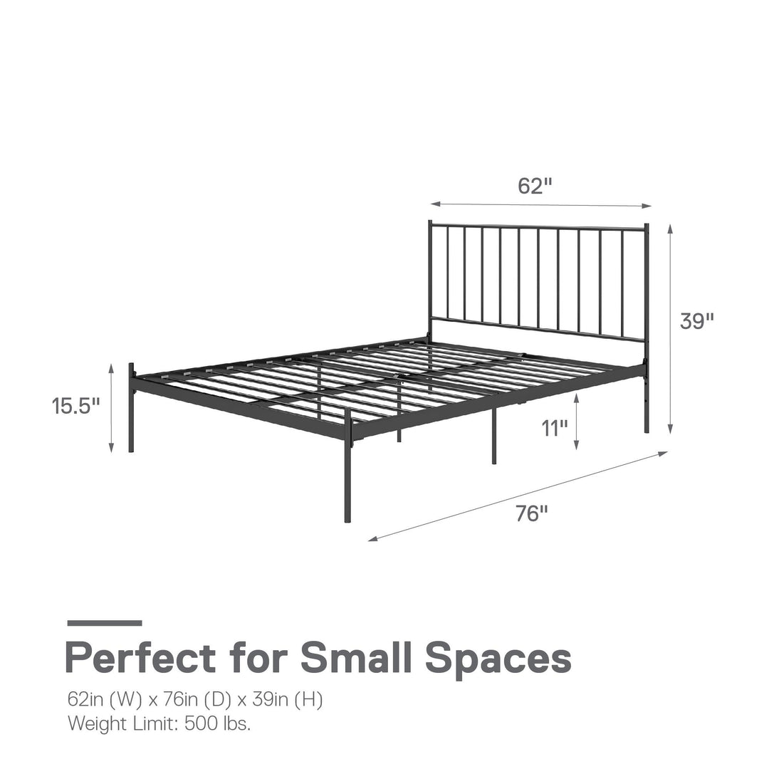 adjustable height bed frame - Black - Queen Size