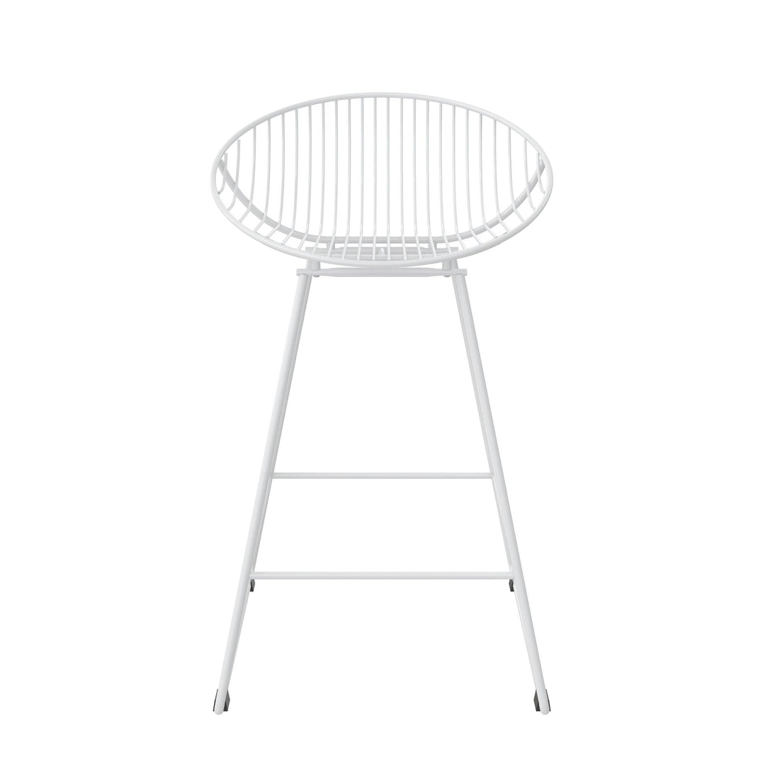 Ellis wire counter height bar stool -  Black