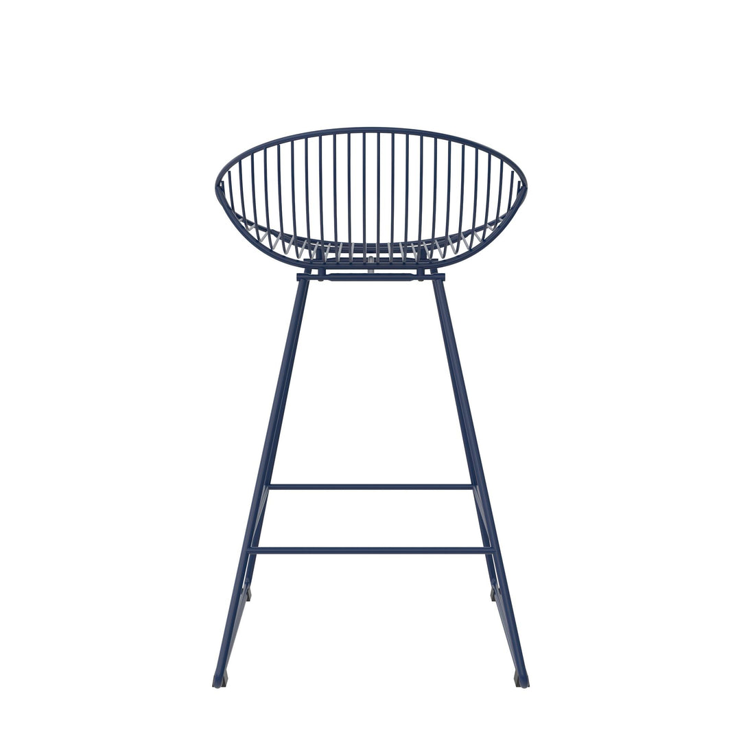Best Ellis wire counter stool -  Navy
