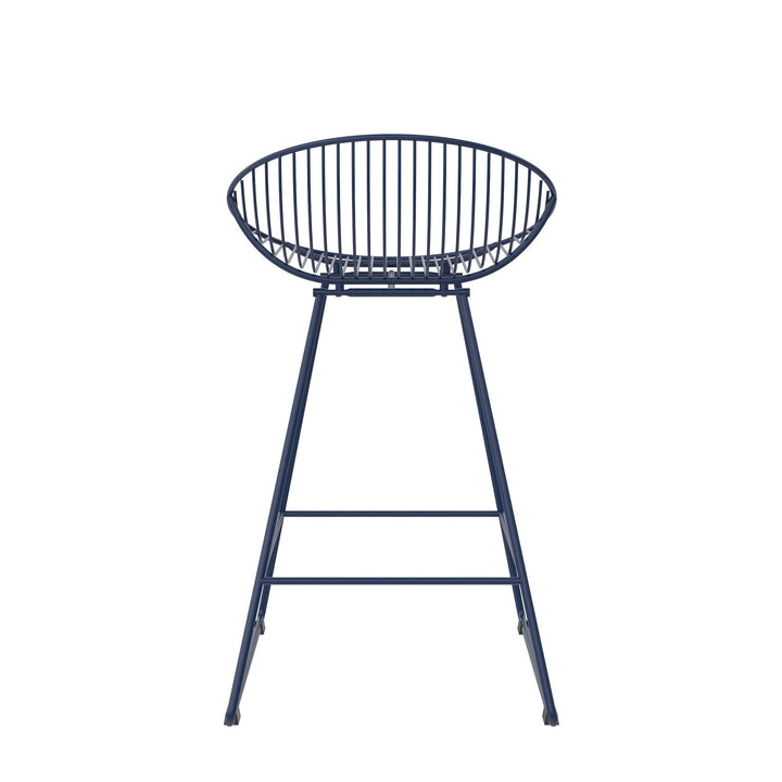 Best Ellis wire counter stool -  Navy