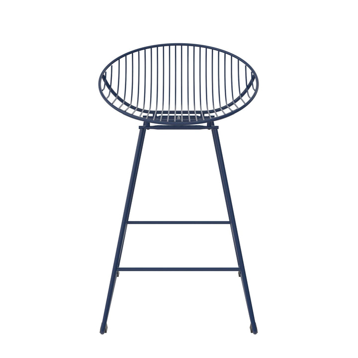 Comfortable wire counter stool -  Gray