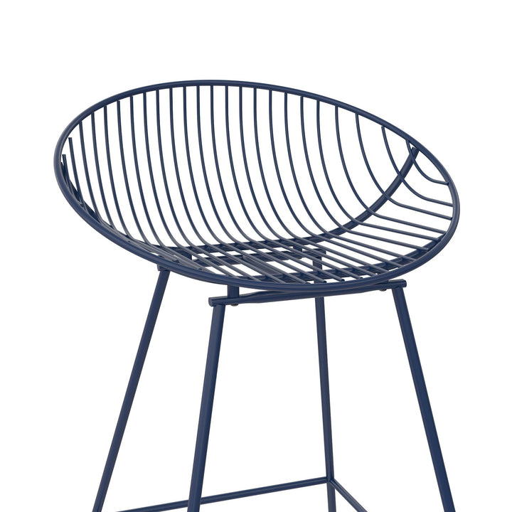Buy Ellis wire counter stool -  Navy