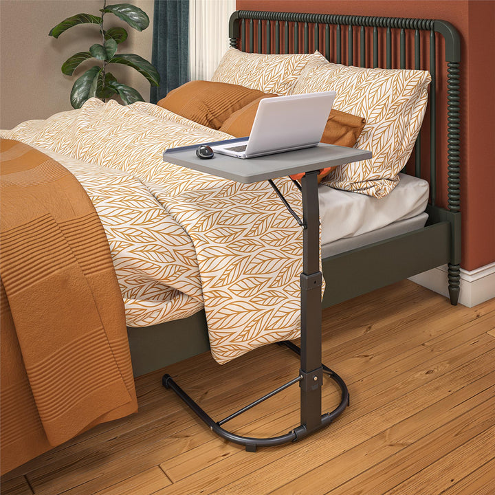 Adjustable Height Personal Folding Table -  Gray 