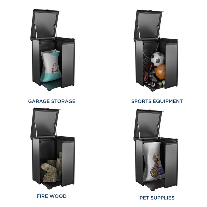 BoxGuard Heavy Duty Multi-Purpose Outdoor Storage & Delivery Box, 55 Gallons - Gray - 1-Pack
