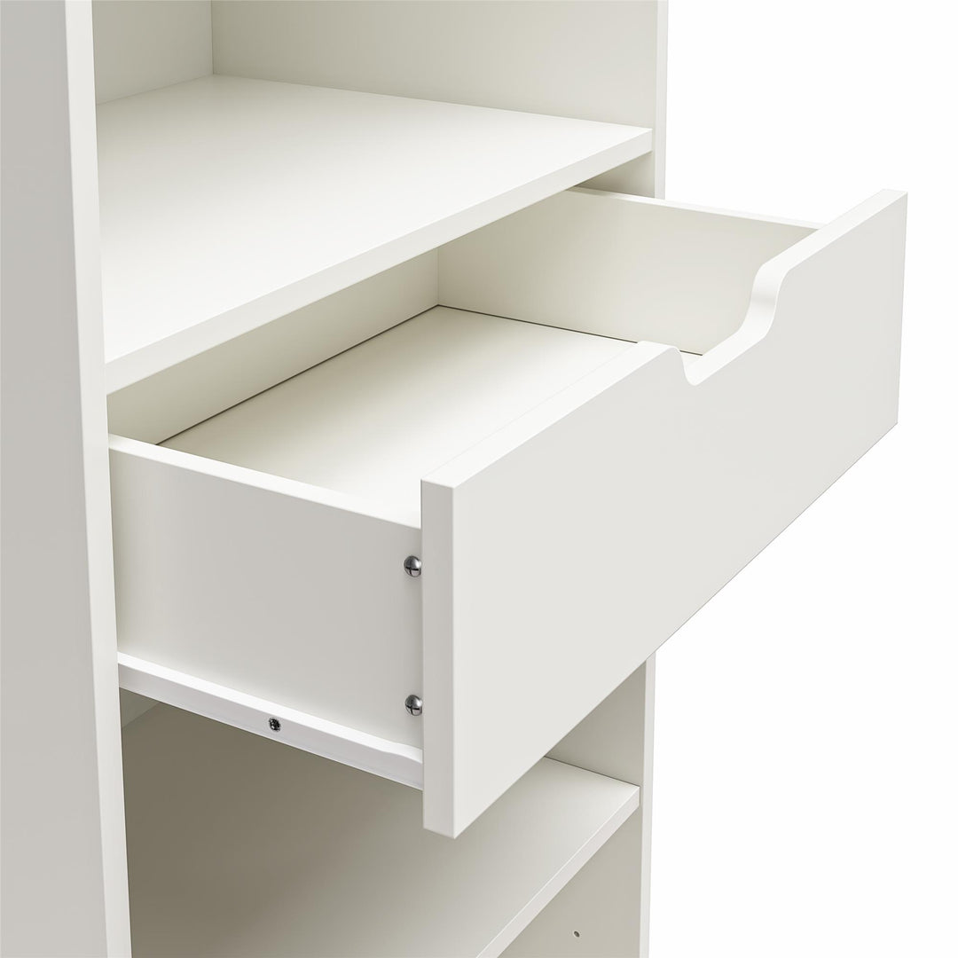 Easy to Organize Crafting Cabinet with Drawer -  White