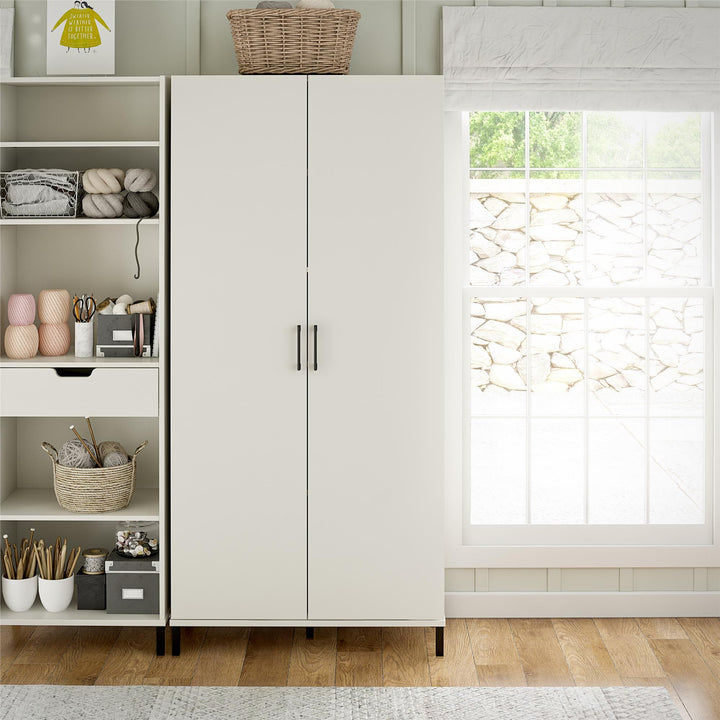 36" closed storage cabinet - White