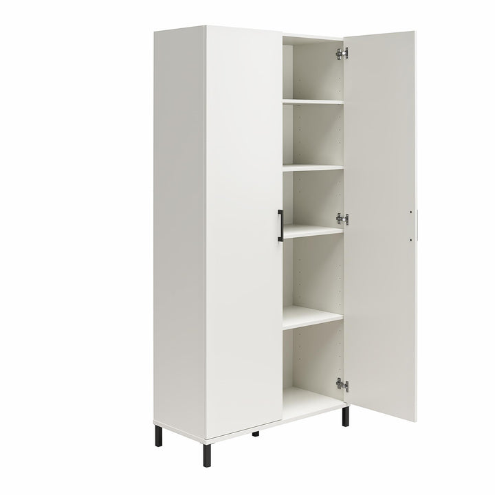 36 inch storage cabinet for she shed - White