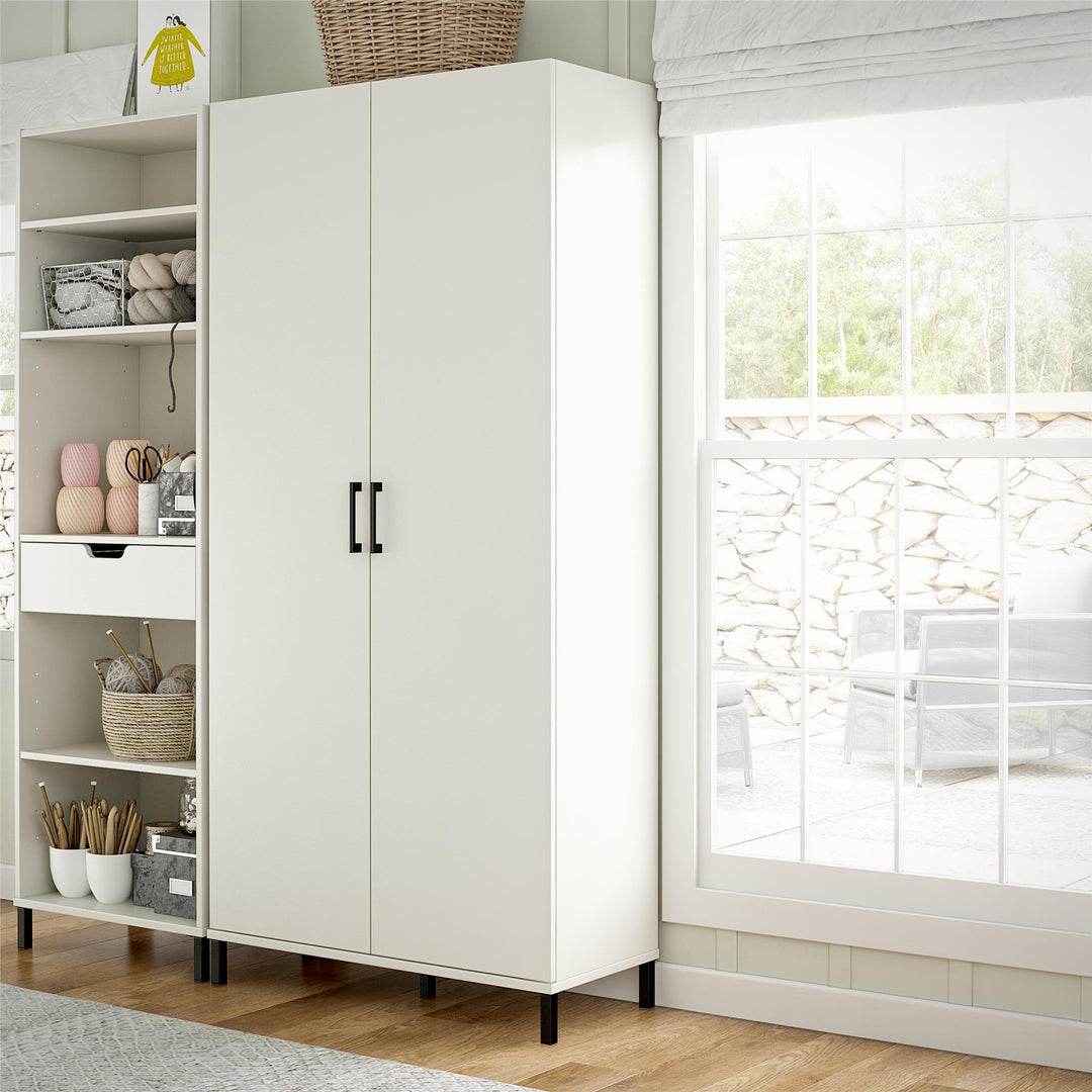 Versa 36 Wide White Storage Cabinet: 2 Doors – RealRooms